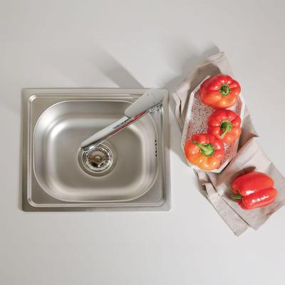 Ausmann Basic petit évier à montage en surface en inox 33x38 cm avec siphon 120895697