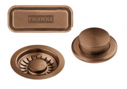 Franke Mythos masterpiece Set de panier dpour bonde en cuivre avec bouton poussoir pour vidange automatique 112.0653.041