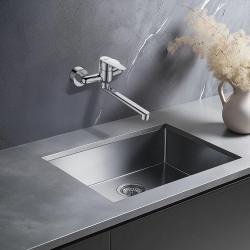 AquaTrimo Schubert mitigeur mural de cuisine chrome 21ST7076CM