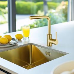 Ausmann Lavea or robinet de cuisine PVD or avec bec pivotant 1208957133