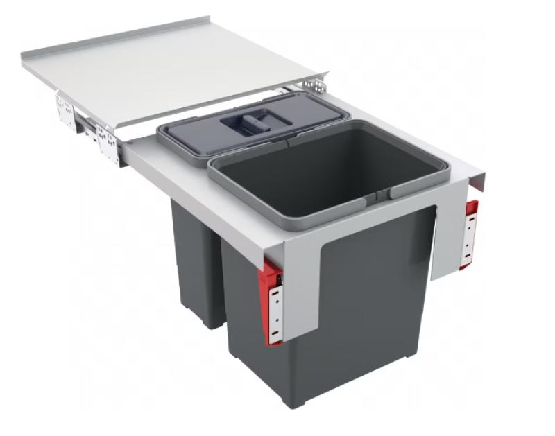Franke Sorter Garbo 45-2 système de déchets encastrable 1 x 12 et 1 x 18 litres 121.0200.692