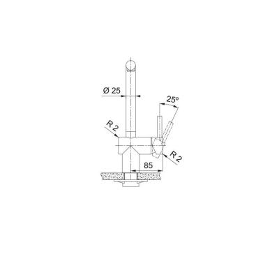 Franke or Robinet de cuisine Atlas Neo bec pivotant pvd or brossé or 115.0681.241