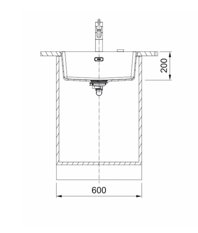 Franke Maris MRG 210 Fragranite édition noire mat évier encastrable à fleur