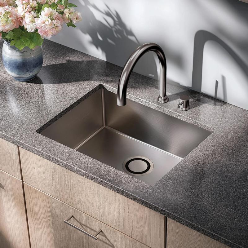 Waterevolution Flow Mélangeur de cuisine 2 trous Gunmetal PVD T151GME
