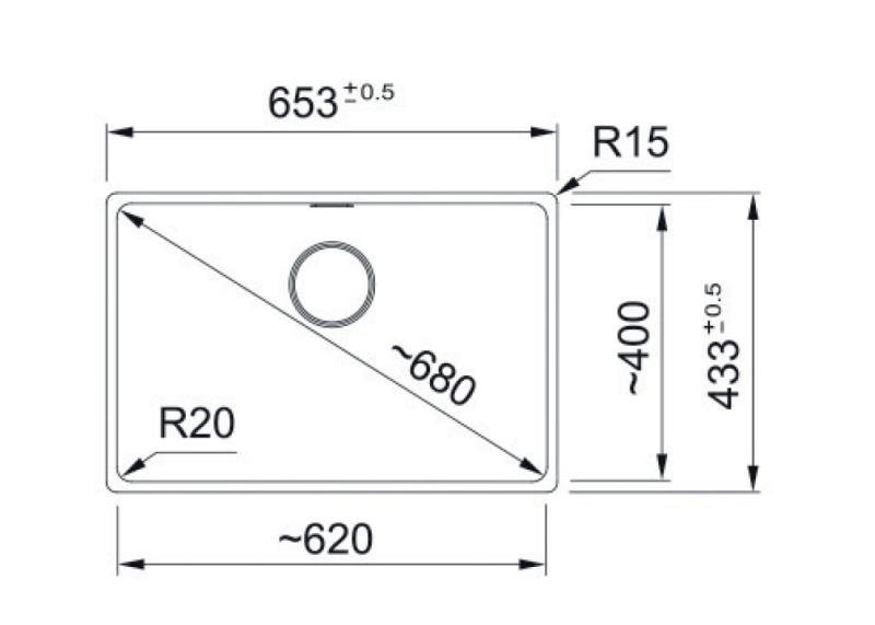 Franke Maris MRG 110-62 Fragranite huître évier sous plan