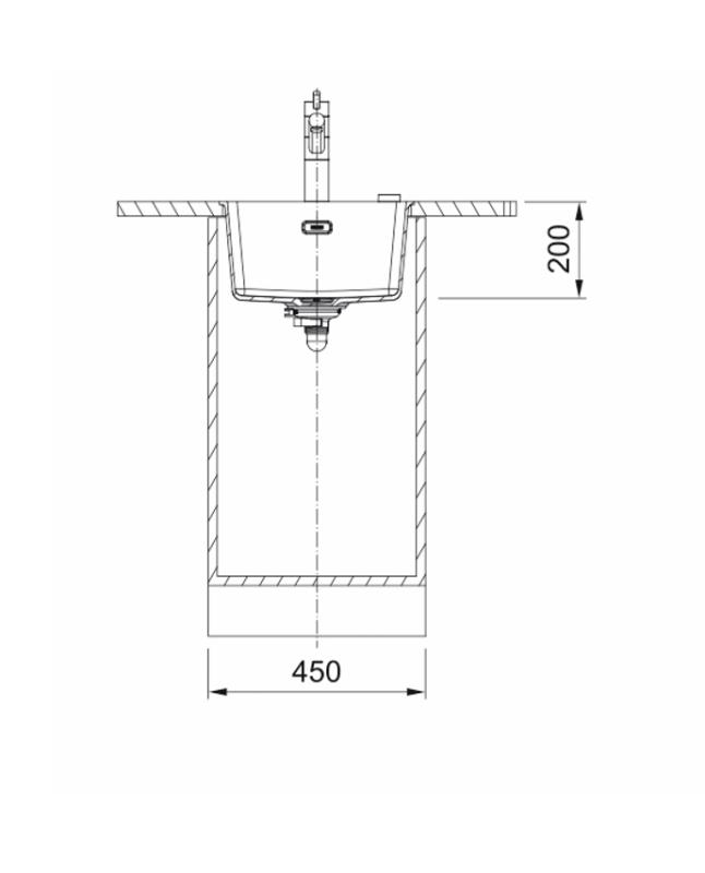 Franke Maris MRG 110-37 Evier en Fragranite pierre grise sous plan