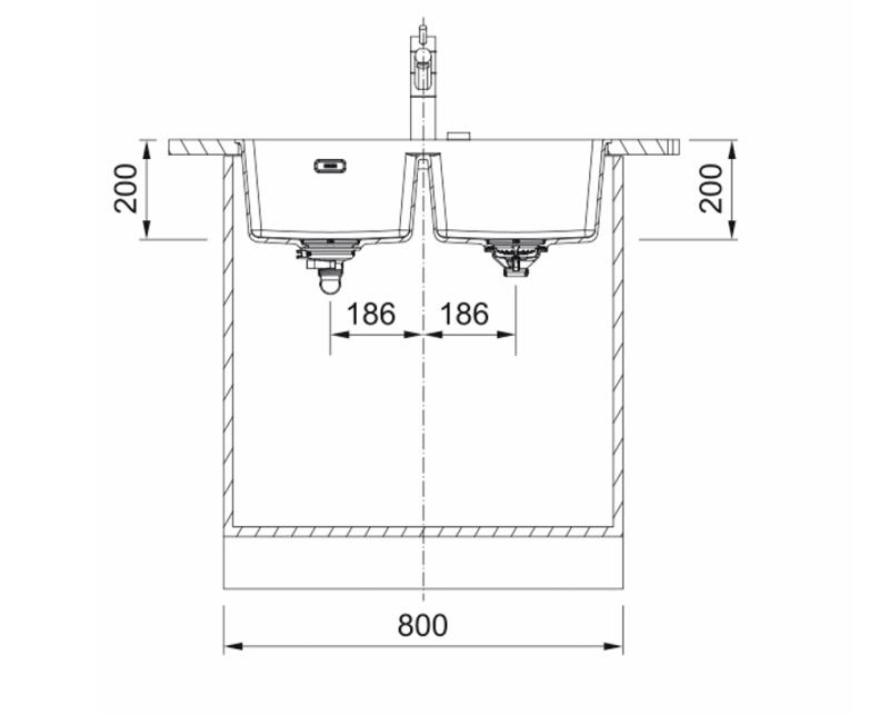 Franke Maris MRG 120-35-35 Fragranite onyx double évier sous plan