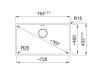 Franke Maris MRG 210 / 110-72 Onyx spoelbak 135.0667.658