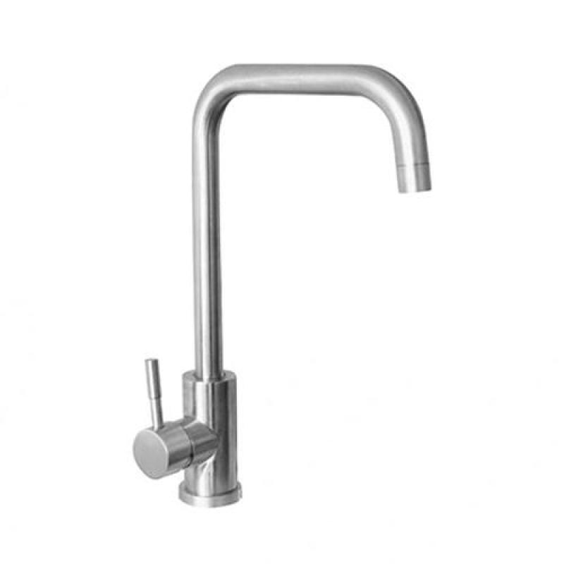 Ausmann Inox Robinet de cuisine carré à bec pivotant entièrement en inox 1208958309