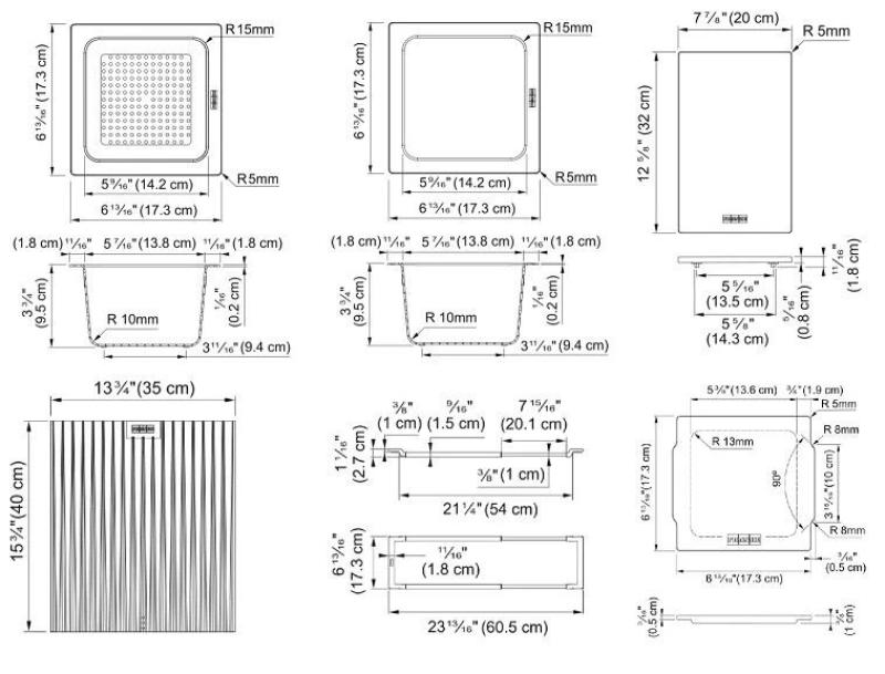 Franke tout en un accessoire universel 5, planche à découper, plateau amovible, égouttoir et plateau de rangement 112.0655.489