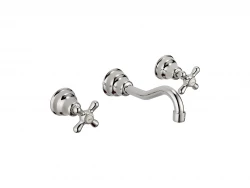 Huber Croisette Mélangeur de lavabo 3 trous Chrome CS00351021