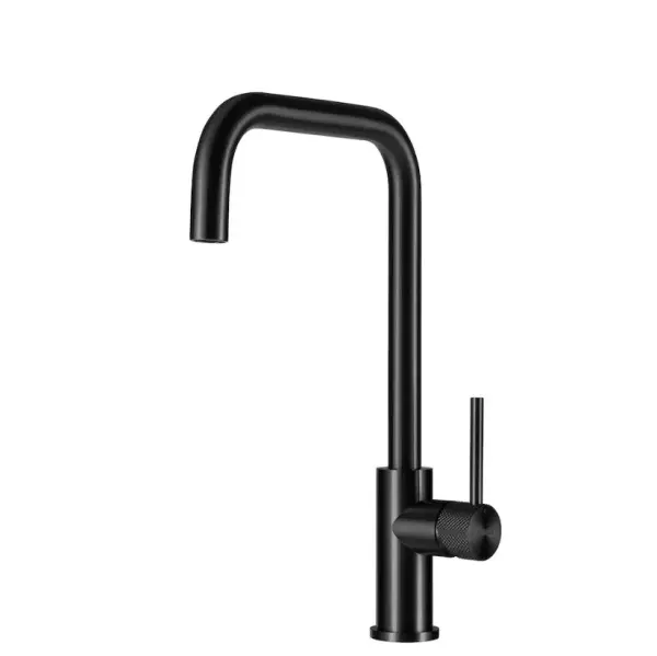 Lorreine Robinet de cuisine Medway Luxx noir avec bec pivotant MEDWAY-BLACK-XX