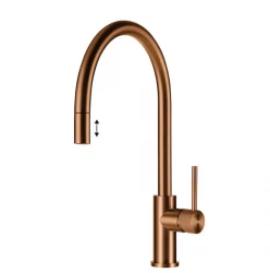 Lorreine Royal Aire robinet de cuisine en cuivre avec bec extractible AIRE-COPPER-XX