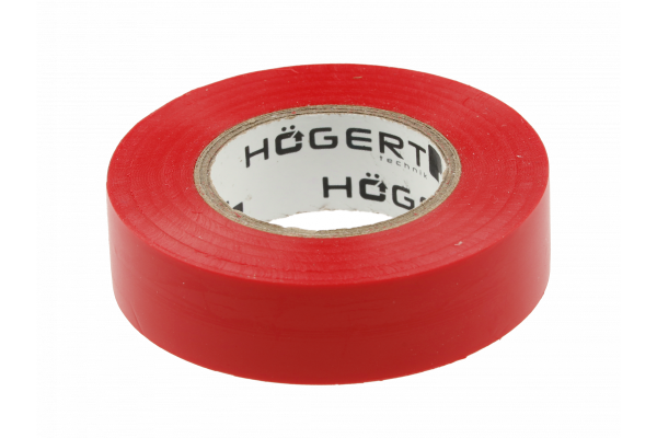 Hoegert Ruban isolant 0,13 mm x 19 mm x 20 m rouge 1208959568