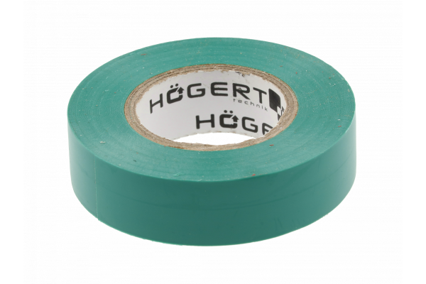 Hoegert Ruban isolant 0,13 mm x 19 mm x 20 m vert 1208959570