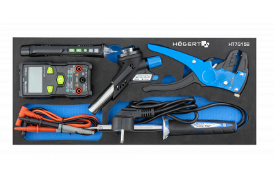 Hoegert 7-drawer tool cabinet with a side door with accessories 544 pcs. 1208962010