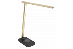 Decor Lampe de bureau Bressi 8W 450lm AC220-240V 3-CCT Charge sans fil USB PF>0 5 RA>80 Noir / Or 1208962479