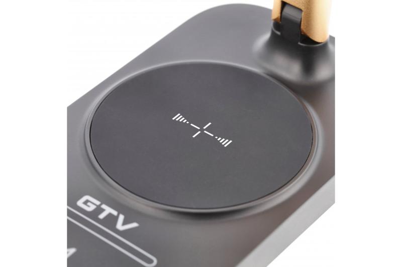 Decor Lampe de bureau Bressi 8W 450lm AC220-240V 3-CCT Charge sans fil USB PF>0 5 RA>80 Noir / Or 1208962479