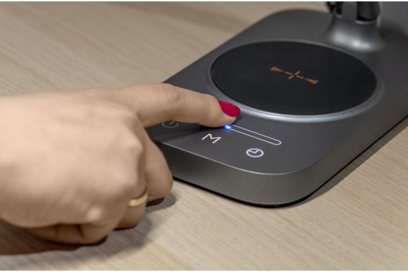 Decor Lampe de bureau Bressi 8W 450lm AC220-240V 3-CCT Chargement sans fil USB PF>0 5 RA>80 Gris 1208962480