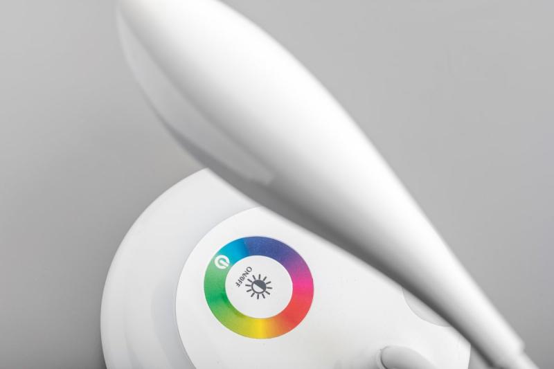 Decor Lampe de table GALACTIC LED 5W 240lm 5V DC 4000K RGB base USB recharge corps blanc. 1208962485