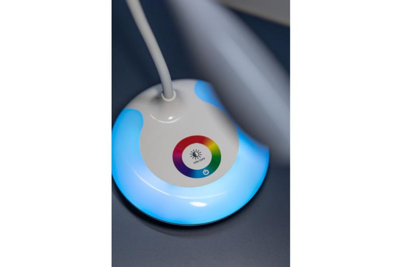 Decor Lampe de table GALACTIC LED 5W 240lm 5V DC 4000K RGB base USB recharge corps blanc. 1208962485