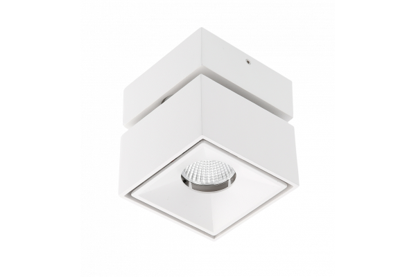 Decor Luminaire LED BIANCO 8W 680lm AC220-240V 50/60 Hz PF>0 9 Ra≥80 IP20 IK06 36° 4000K carré blanc. 1208962669