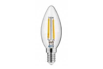 Lumière LED, FILAMENT, C35, 4000K, E14, 4W, 440Im, AC220-240V/ 50-60Hz, RA>80, 360° 1208962687