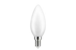 Éclairage LED, FILAMENT SEMI-TRANSPARENT, C35, 4000K, E14, 4W, 420lm, AC220-240V/50-60Hz, RA>80, 360° 1208962691