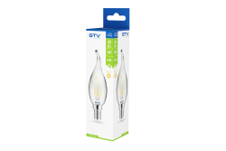 Lumière LED décorative, FILAMENT, C35L, 27006, E14, 4W, 240lm, AC220-240V/ 50-60Hz, RA>80, 360° 1208962696
