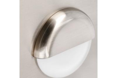 Decor LED staircase fixture ESCADA KB DC12V square frosted cover 0 8W 70lm 4000K inox cable 150cm
