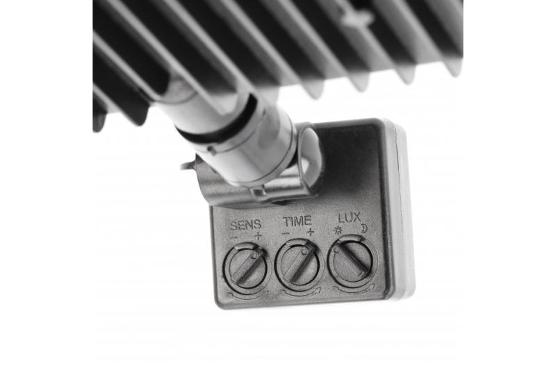 Projecteur LED iNEXT avec détecteur de mouvement 30 W 2400 lm, PF > 0,9, RA > 80, IP65, 120°, 6400 K, corps noir 1208962860