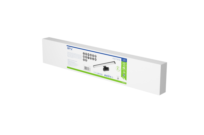 Decor Luminaire LED Catania 600mm 12W AC220-240V 50/60Hz 4000K IP44 RA >80 960lm Noir 1208962887