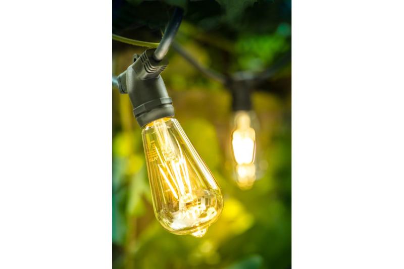 Ampoule décorative LED, filament Vintage, ST64, E27, 4 W, 400 lm, CA 220-240 V/50-60 Hz, PF > 0,5, 3000 K 1208963178