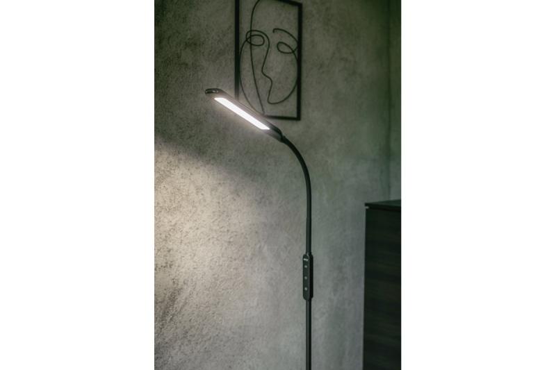 Decor Lampe de sol Vasalia 8W 450lm AC220-240V 4-CCT 5 gradations d'intensité avec minuterie 45' PF>0 5 RA>80 Noir 1208963348