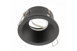 Decor Plafonnier encastré ELVA IP54 rond Ø85x45mm noir 1208963722