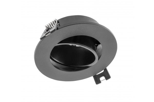 Decor Luminaire encastré au plafond LINTO IP20 rond Ø90x29mm noir 1208963726