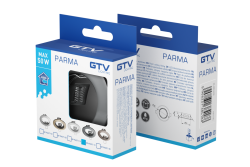 Decor Luminaire encastré au plafond PARMA IP20 rond en chrome noir TYPE 2114 1208963766