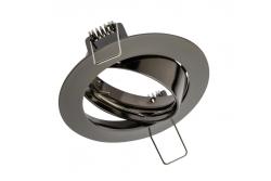Decor Luminaire encastré au plafond PORTO-K IP20 rond en chrome noir, orientable TYPE 5515. 1208963781
