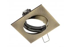 Decor Luminaire encastré au plafond PORTO-K IP20 carré patiné à angle réglable TYPE DT10 1208963786