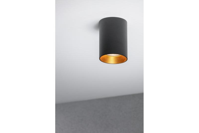Decor Luminaire de plafond AERO II en aluminium 70x100mm IP20 max. 20W rond noir. 1208963809
