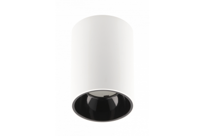 Decor Ceiling luminaire ARIES PC 73x105mm IP20 max 20W round white/black 1208963818
