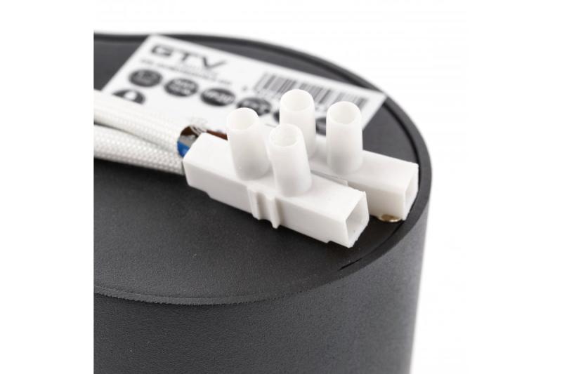 Decor Luminaire de plafond AVEIRO DUO en aluminium 160x80x85mm IP20 max 20W*2 rond noir. 1208963826