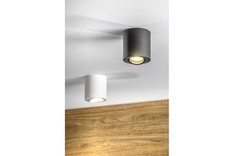 Decor Luminaire de plafond AVEIRO BIS en aluminium 80x90mm IP20 max 20W rond noir. 1208963838