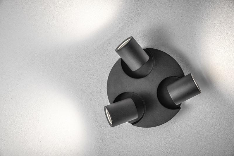 Decor Luminaire de plafond BLINK II max. 250V 50/60 Hz GU10 max. 20W*3 IP 20 triple noir. 1208963848