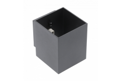 Decor Applique murale CAMPIONE en aluminium G9 IP20 max. 40W IP20 carré noir. 1208963849