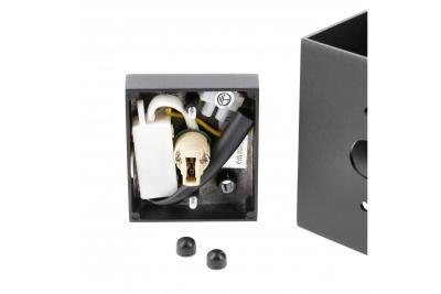Decor Applique murale CAMPIONE en aluminium G9 IP20 max. 40W IP20 carré noir. 1208963849