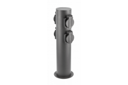 Decor Poteau de jardin CORTA-P 36 IP54 AC220-240V 50-60Hz 4 prises Schucko max. 3500W graphite. 1208963859