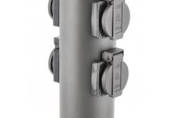 Decor Poteau de jardin CORTA-P 36 IP54 AC220-240V 50-60Hz 4 prises Schucko max. 3500W graphite. 1208963859