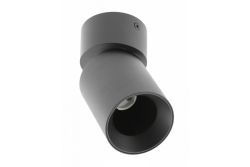 Decor Ceiling fixture FARGO aluminium  70x160mm IP20 max 20W round black 1208963876
