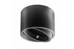 Decor Lampe de plafond ISUMI avec angle réglable en aluminium 130x100 IP20 ES111 GU10 ronde noire. 1208963894